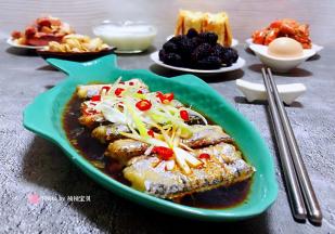 清蒸带鱼也是宴客必备的拿手大菜