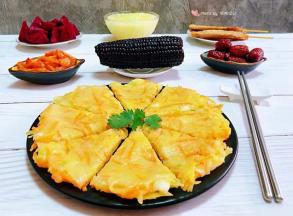 好吃看得见的黄金土豆胡萝卜饼是早餐必不可少的经典美味