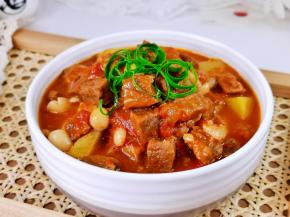 蔬菜吸收了牛肉味，香。