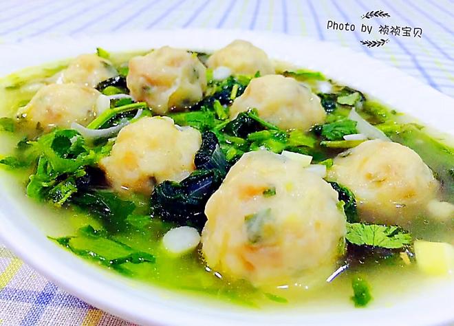 小白菜鱼丸汤