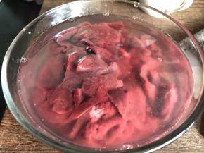 用清水洗净至水变清