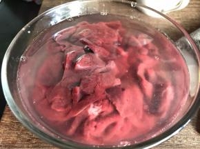 用清水洗净至水变清