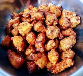 炸好的鸡胸脯肉看着就特别想吃哦