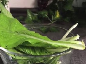 青菜洗净备用