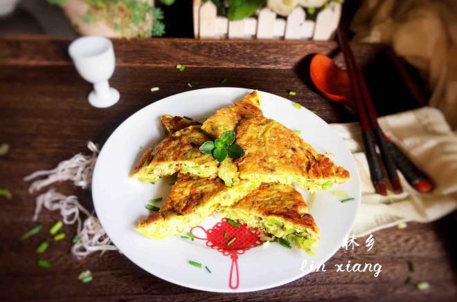 苦瓜鸡蛋摊饼
