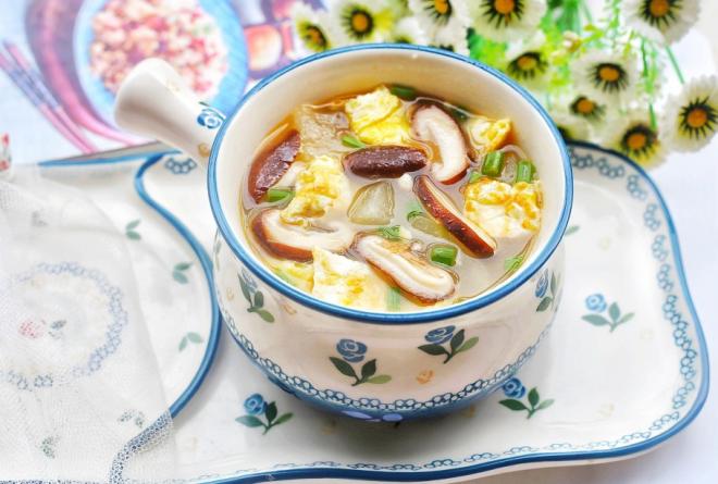 冬瓜香菇鸡蛋汤