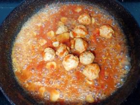 煮至番茄汁快干的时候就可以了！