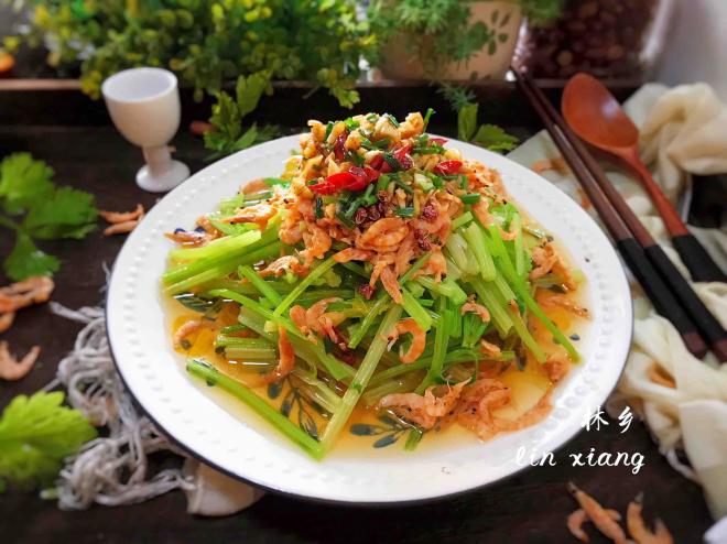 虾皮拌芹菜