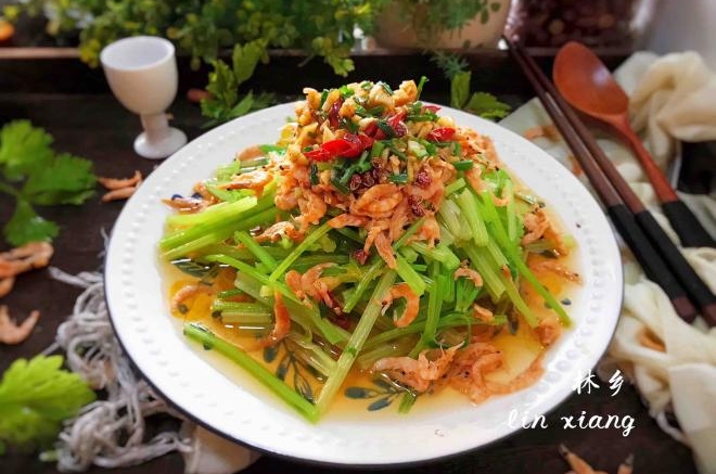 虾皮拌芹菜