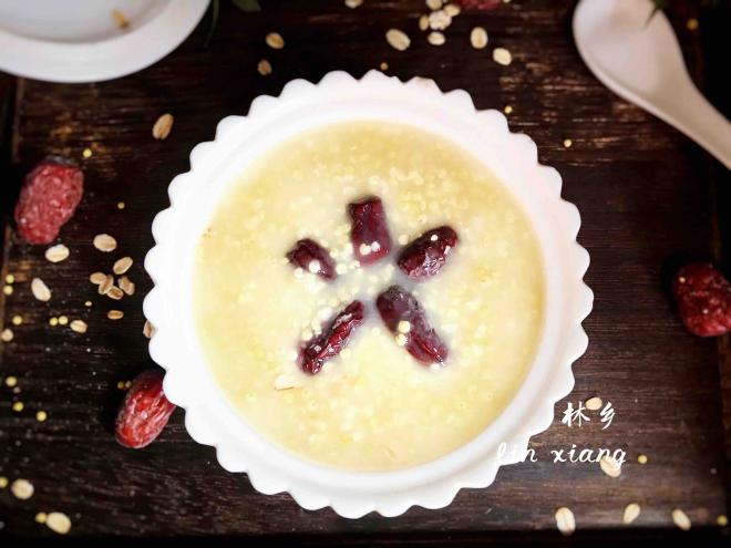红枣燕麦小米粥