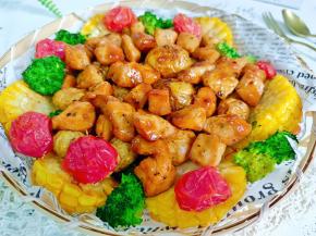 低卡又美味的鸡胸肉烤时蔬就做好了，味道一级棒，