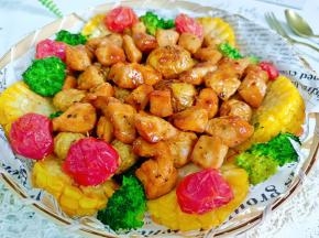 低卡又美味的鸡胸肉烤时蔬就做好了，味道一级棒，