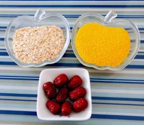 准备原材料红枣、小米、燕麦