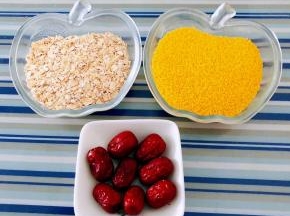 准备原材料红枣、小米、燕麦