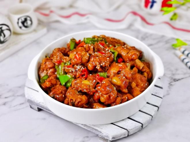 双椒炒鸡腿