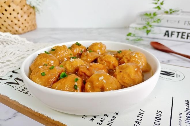 红烧油面筋塞肉