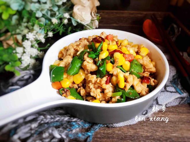 彩蔬辣炒肉末