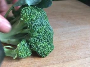 切去西兰花的根部