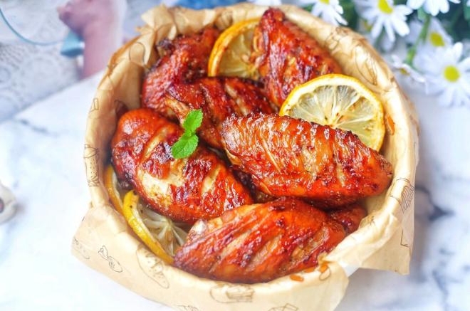 蒜香柠檬烤鸡翅