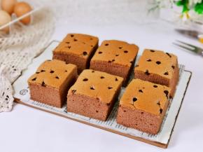 好吃又好看的巧克力可可古早蛋糕。