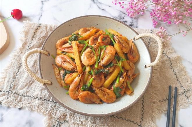 土豆香辣虾