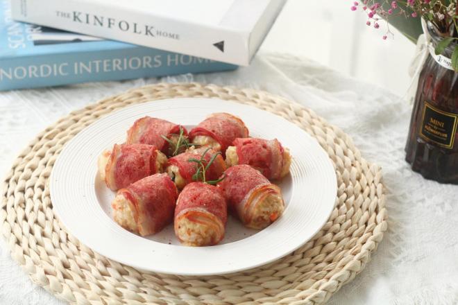 咸香软糯，一口爆浆芝士培根饭团！剩余米饭大改造！