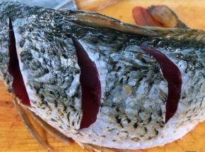 鲤鱼两侧用刀片几刀这样更易入味