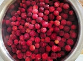 挑选新鲜的杨梅，倒入适量的水，再放入2勺盐，浸泡半个小时！把杨梅表面的灰尘和里面隐藏的小虫子都浸泡出来！