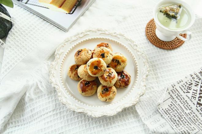 无糖蔓越莓奶酥饼，解馋快手小零食