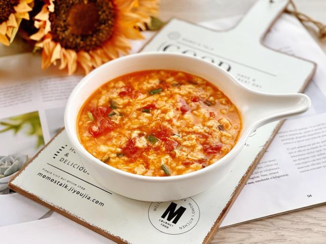 西红柿珍珠疙瘩汤，老少皆宜，拯救夏季没胃口