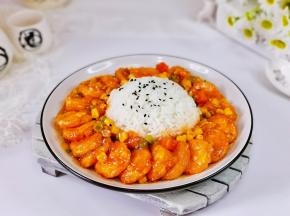 这样茄汁豆腐盖浇饭就好啦！