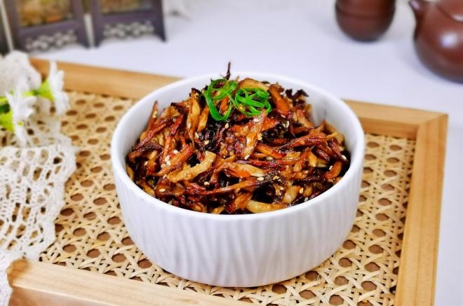 空气炸杏鲍菇丝