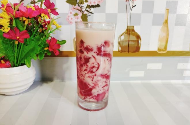 葡萄奶茶冻（葡萄撞奶）