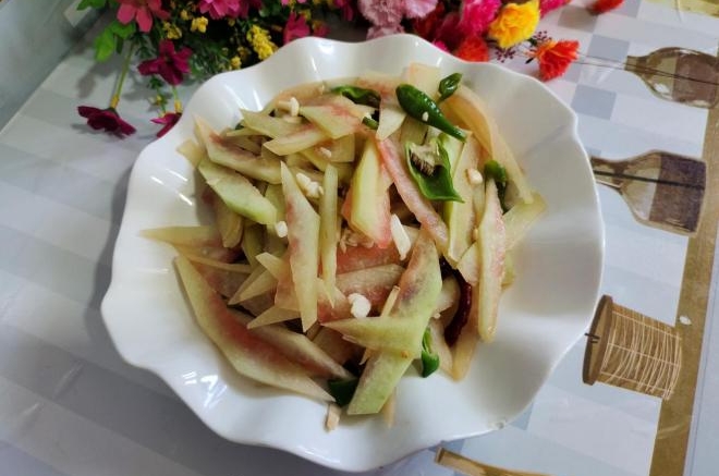 清炒西瓜皮