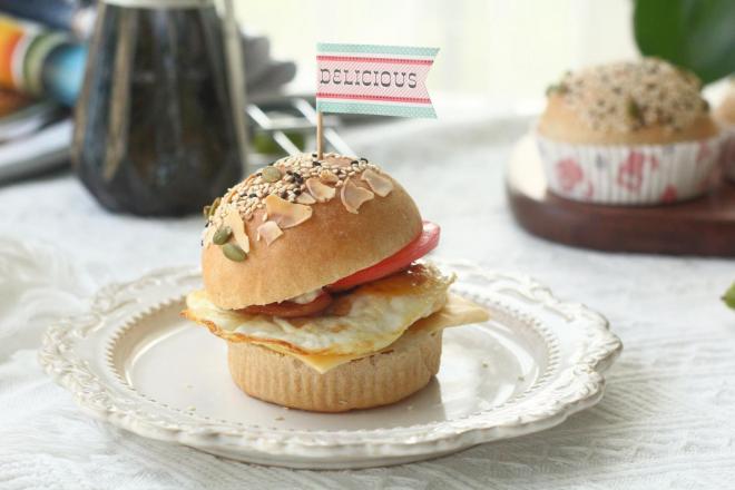 一发低脂全麦汉堡胚