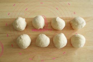 分团，80克一个面团。