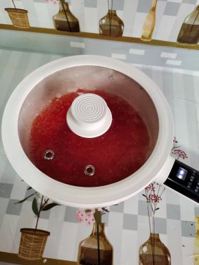 时间到关火，盖上锅盖，再焖30分钟，焖好的西米已经完全透明了哦!