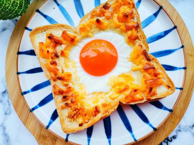 芝士吐司太阳蛋～