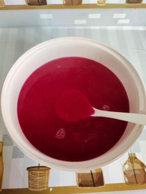 搅拌均匀至白糖融化！