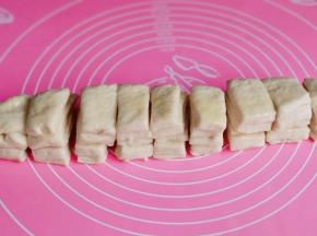 把每条叠加再切小块。