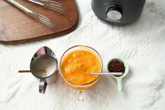 超级细腻，满满一大杯，拌上酸奶，撒上一把阿华田脆脆。