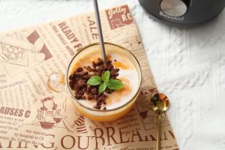 有条件来一朵薄荷，高颜值酸奶芒果冰就搞定啦！