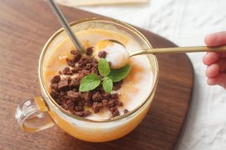 吃之前搅拌一下！家庭版芒果麦旋风来啦~~