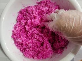 充分抓拌均匀！