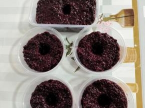 装入无油无生水的容器中，按压紧实，再在中间掏一个洞，便于出酒！