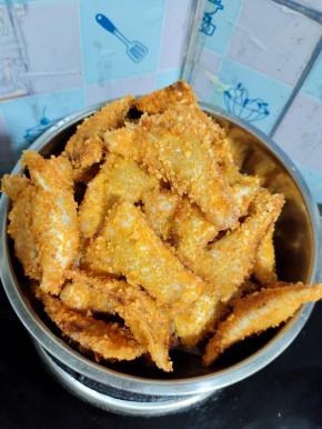 看看，炸了满满一大盆子呢！