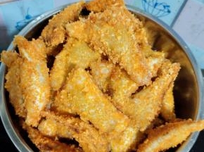 看看，炸了满满一大盆子呢！