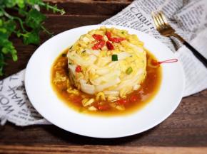 一道美味的枸杞拌娃娃菜就做好了