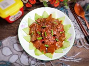 一道美味的冬瓜烧鸭肉就做好了