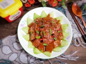 一道美味的冬瓜烧鸭肉就做好了